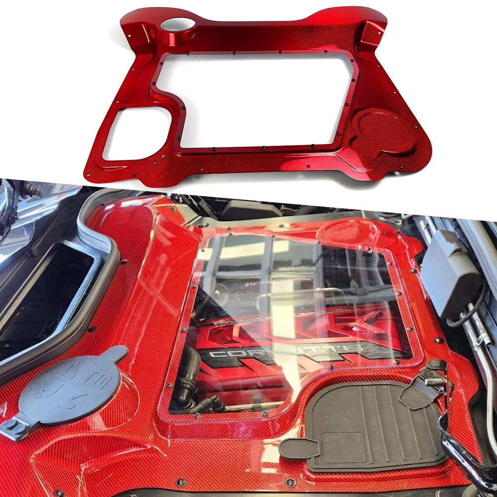 Amazon.com: Genuine Carbon Fiber Engine Hood Cover for Corvette C8